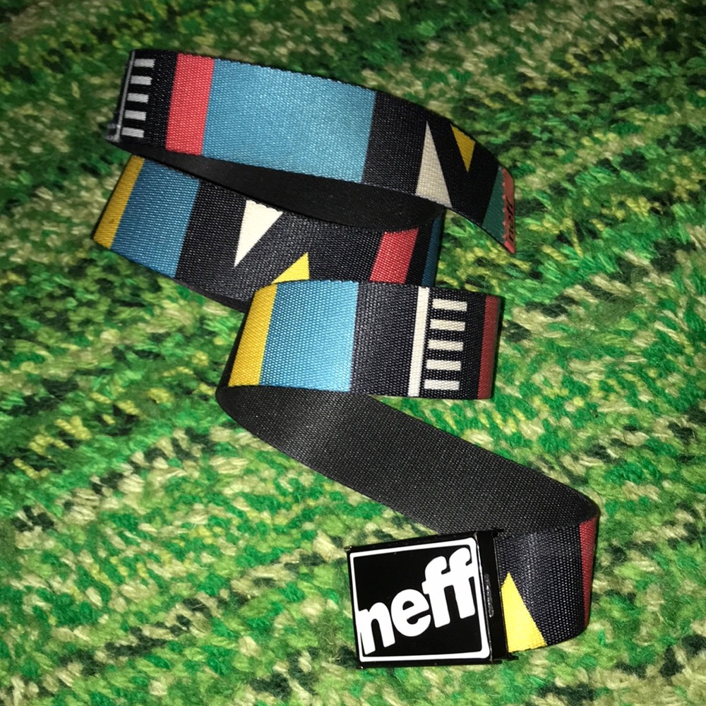 Neff Men’s Multicolor Patterned Web Belt